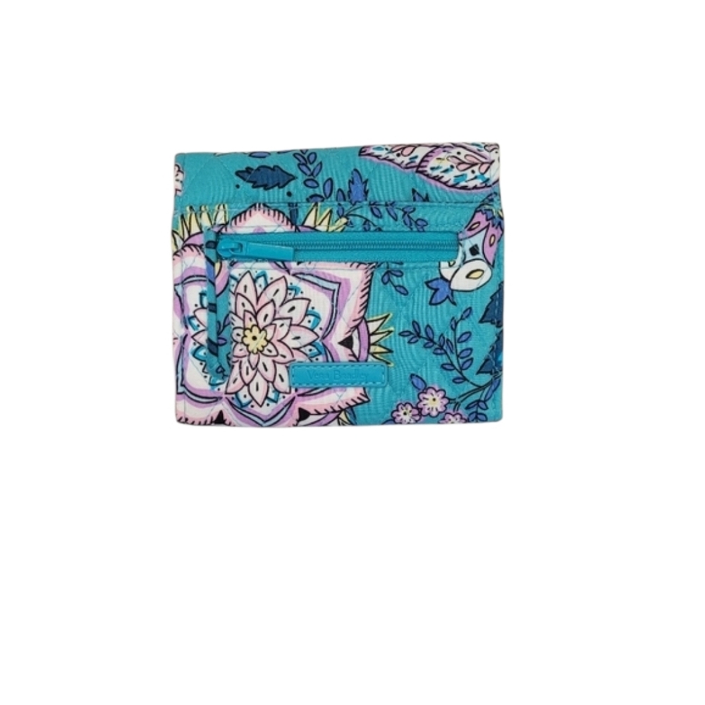 Vera Bradley Crossbody Purse with Tri Fold Wallet in Peacock Garden - Picture 11 of 15